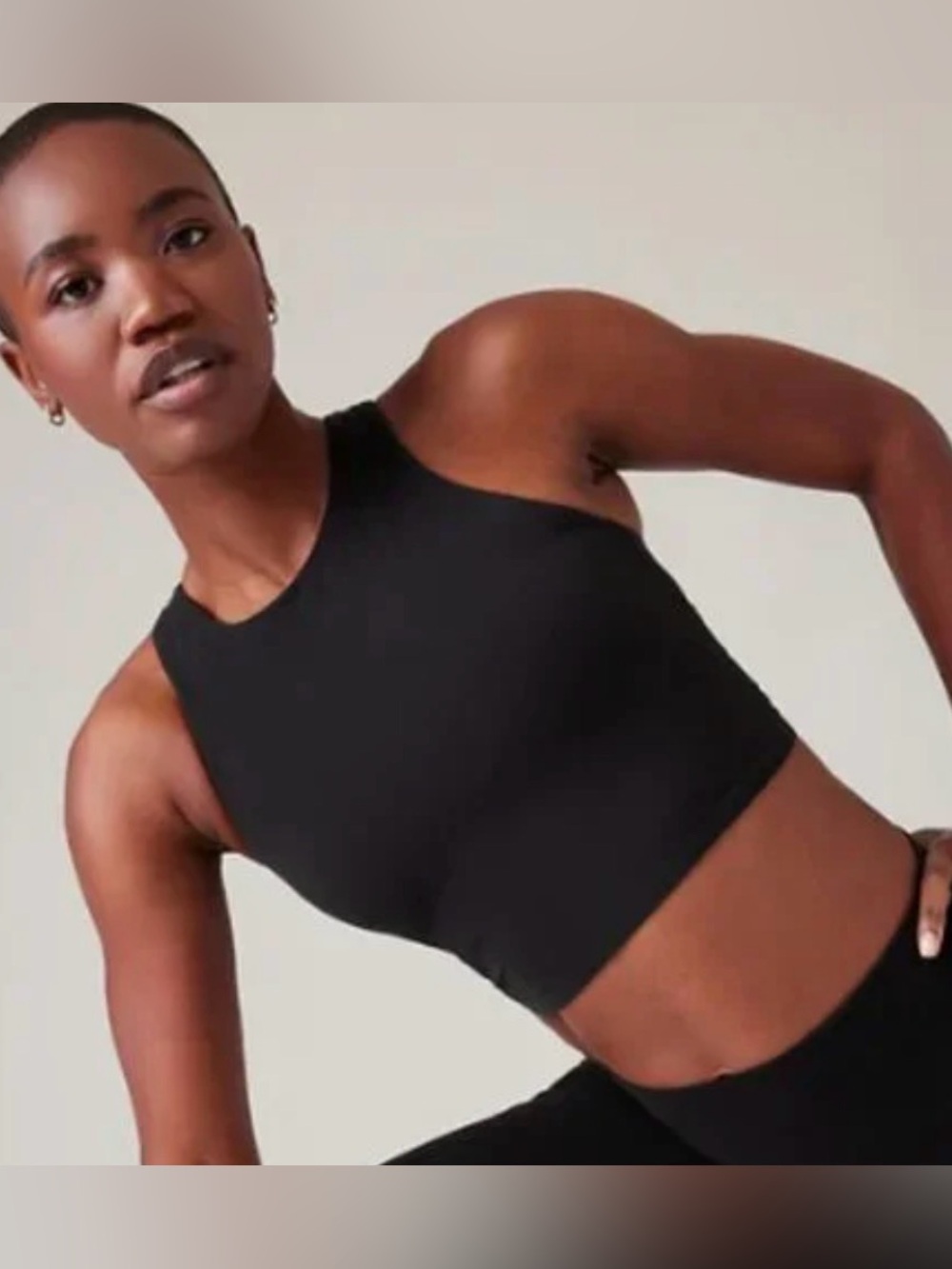 Athleta Black Conscious Built in bra Tank
